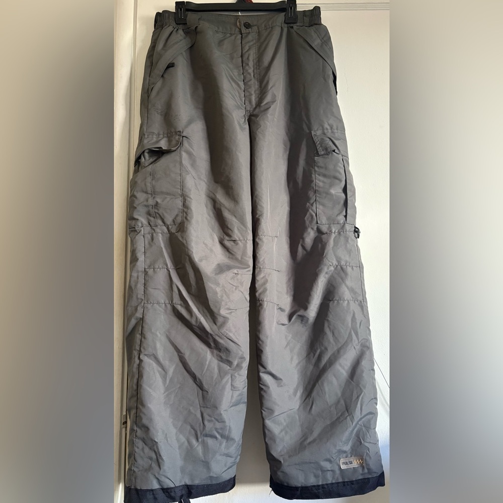 Pulse Charcoal Men's Cargo Ski Pants